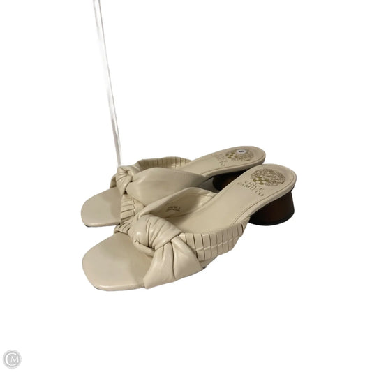 Sandals Heels Block By Vince Camuto In Beige, Size: 6