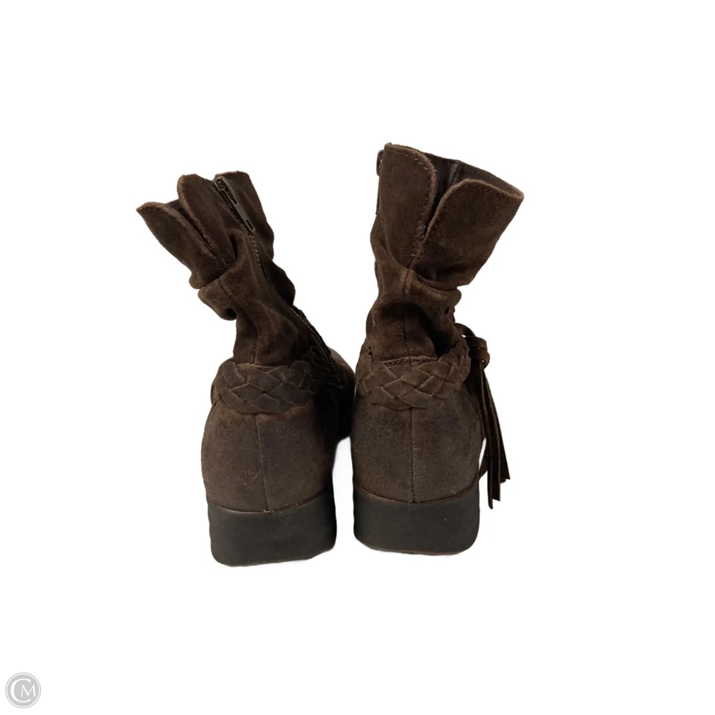 Boots Ankle Flats By Born In Brown, Size: 8.5