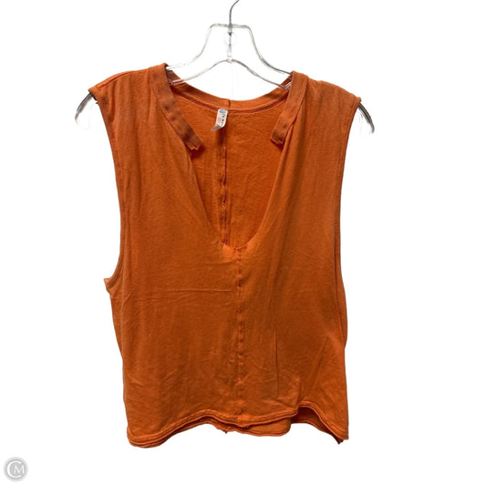 Athletic Top Short Sleeve By Free People In Orange, Size: S