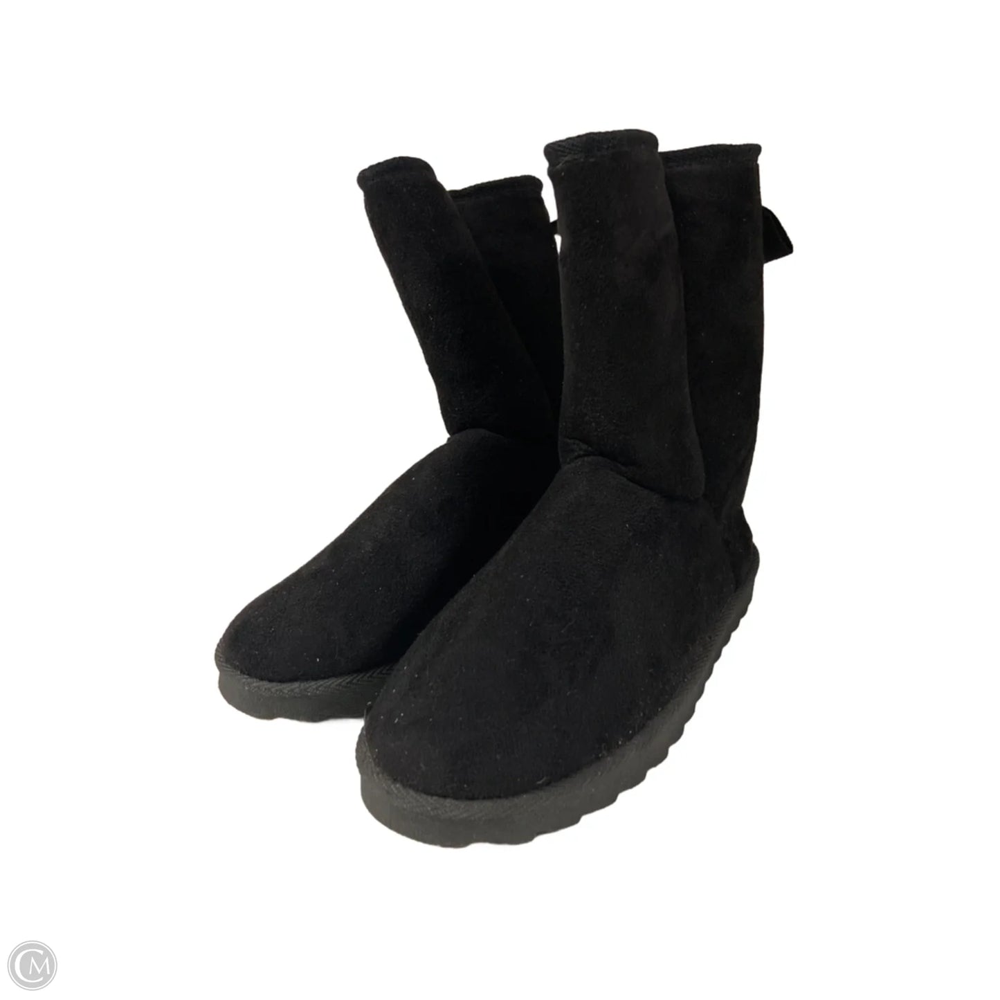 Boots Ankle Flats By Just Be In Black, Size: 10