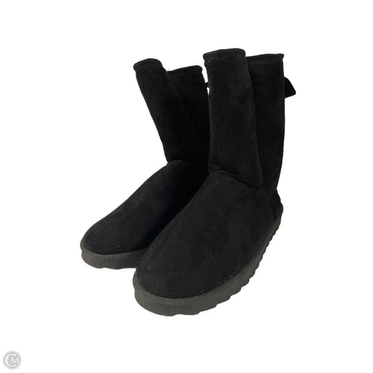 Boots Ankle Flats By Just Be In Black, Size: 10
