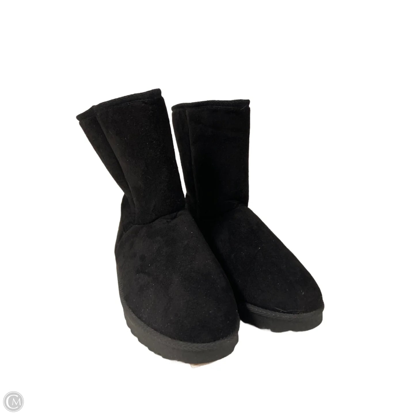 Boots Ankle Flats By Just Be In Black, Size: 10