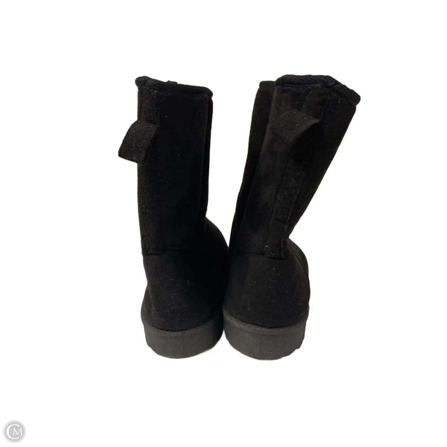 Boots Ankle Flats By Just Be In Black, Size: 10