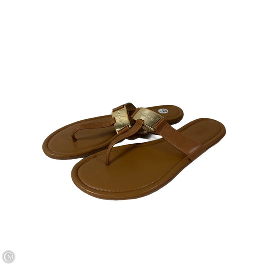 Sandals Flats By Michael By Michael Kors In Brown, Size: 8.5