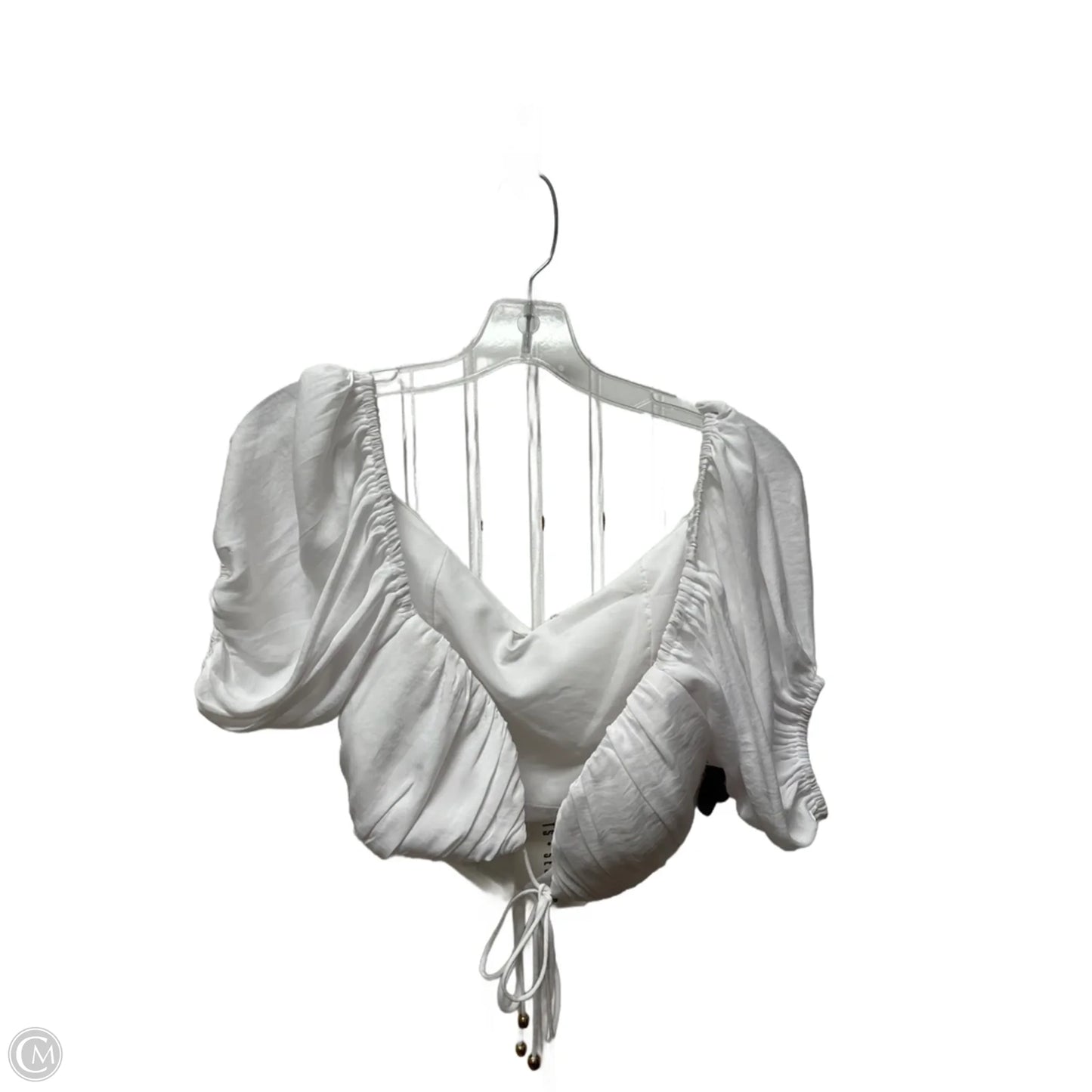 Top Short Sleeve By Cmb In White, Size: M