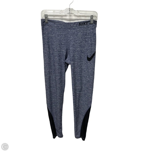 Athletic Leggings By Nike In Blue, Size: L