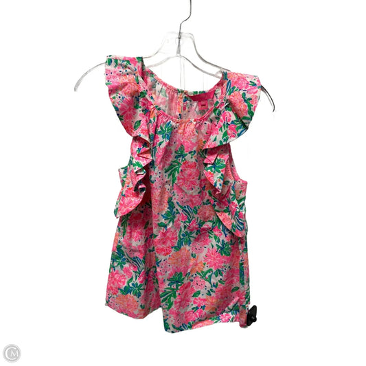 Top Sleeveless Designer By Lilly Pulitzer In Pink, Size: Xxs