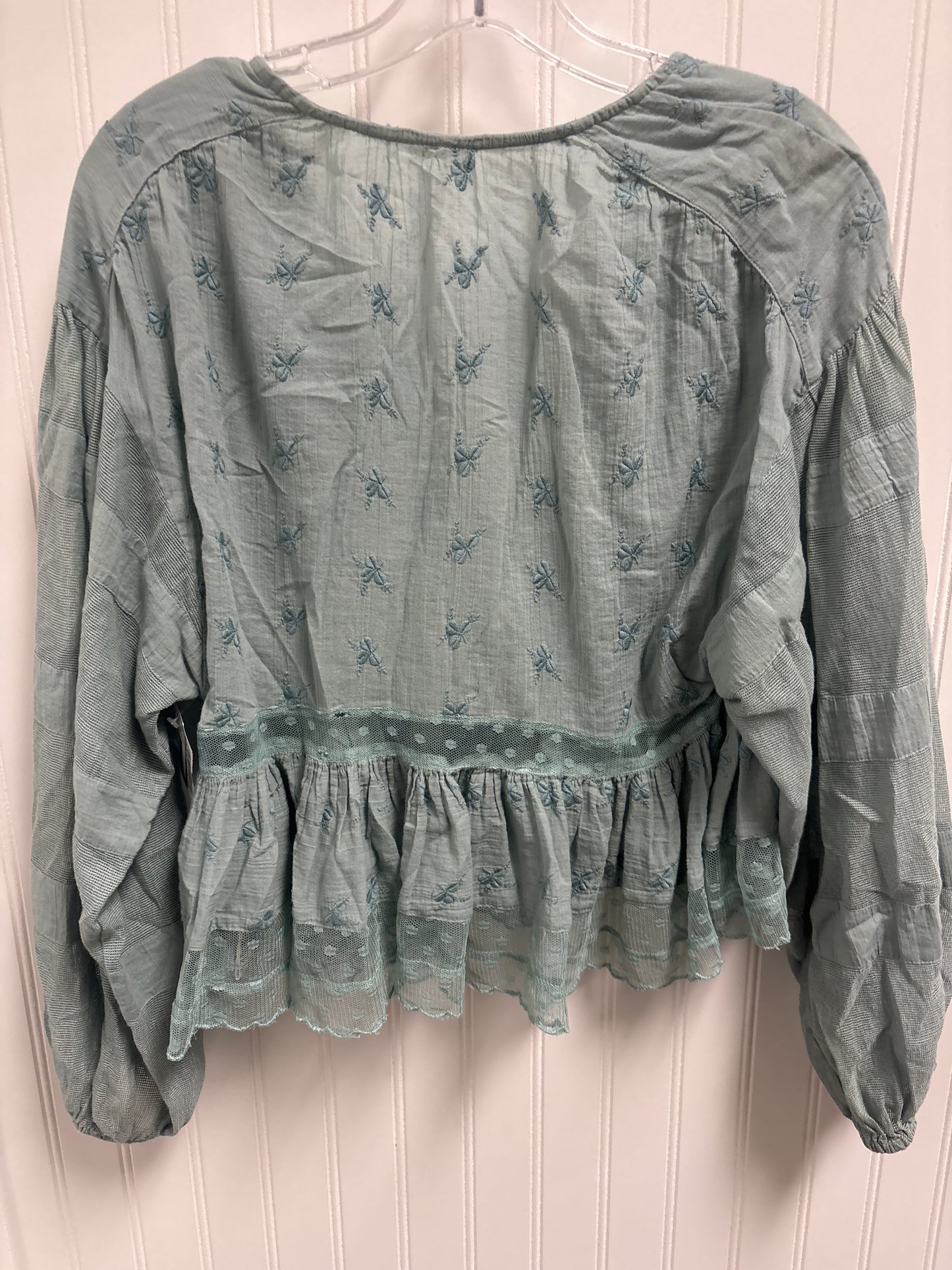 Top Long Sleeve By Free People In Blue, Size: Xs