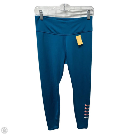 Athletic Leggings By Nike In Blue, Size: M