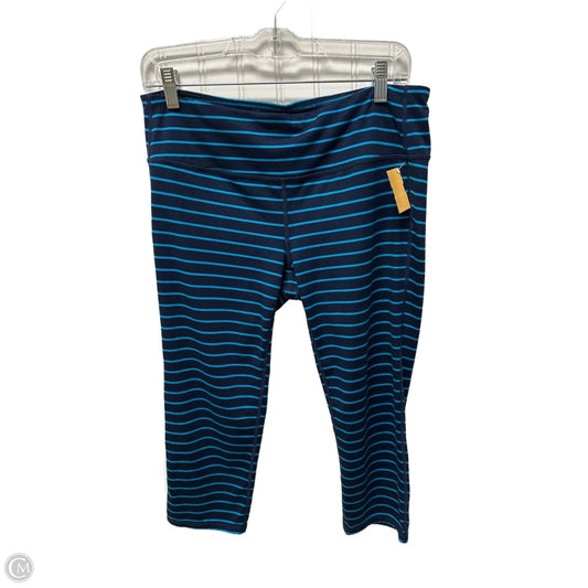 Athletic Leggings Capris By Athleta In Striped Pattern, Size: L