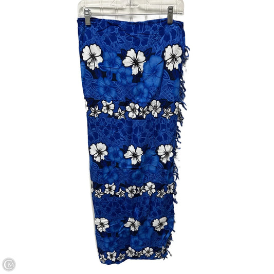 Swimwear Cover-up By Clothes Mentor In Blue, Size: Osfm