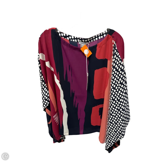 Top Short Sleeve By Chicos In Multi-colored, Size: S