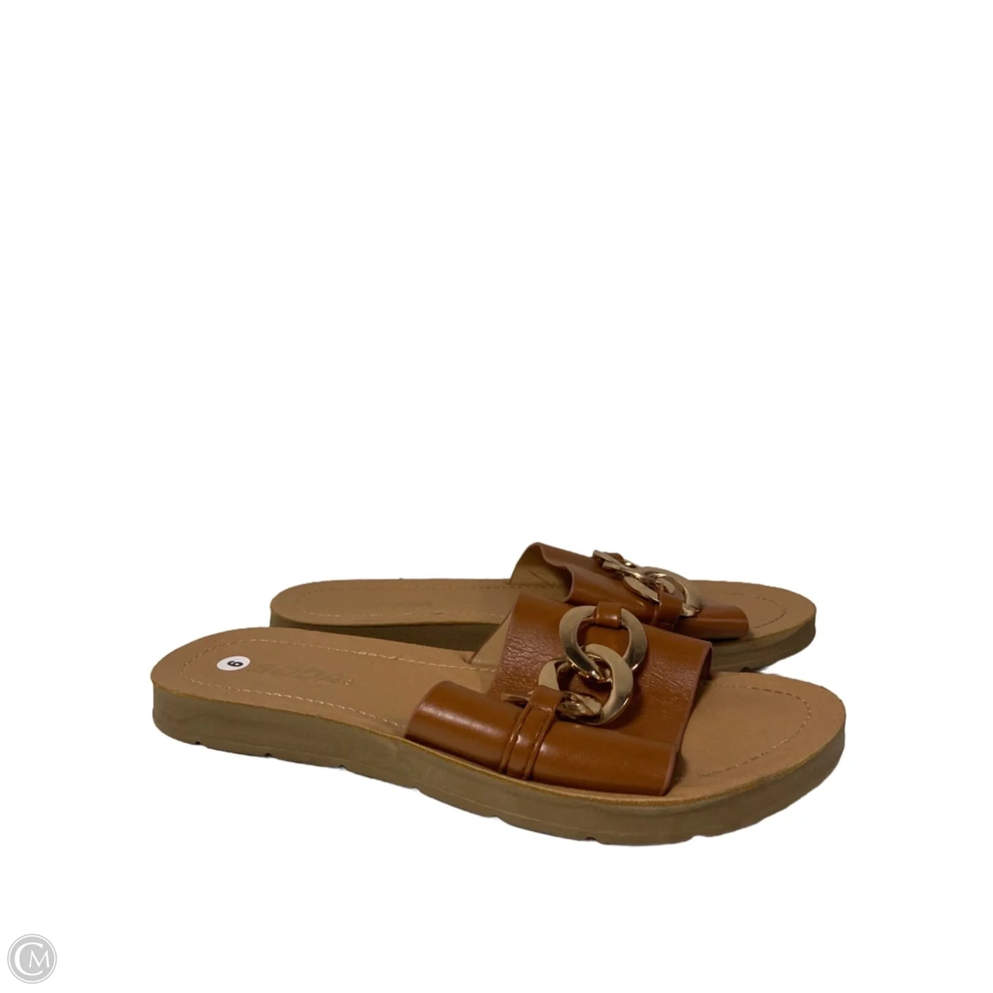 Sandals Flats By Soda In Brown, Size: 9