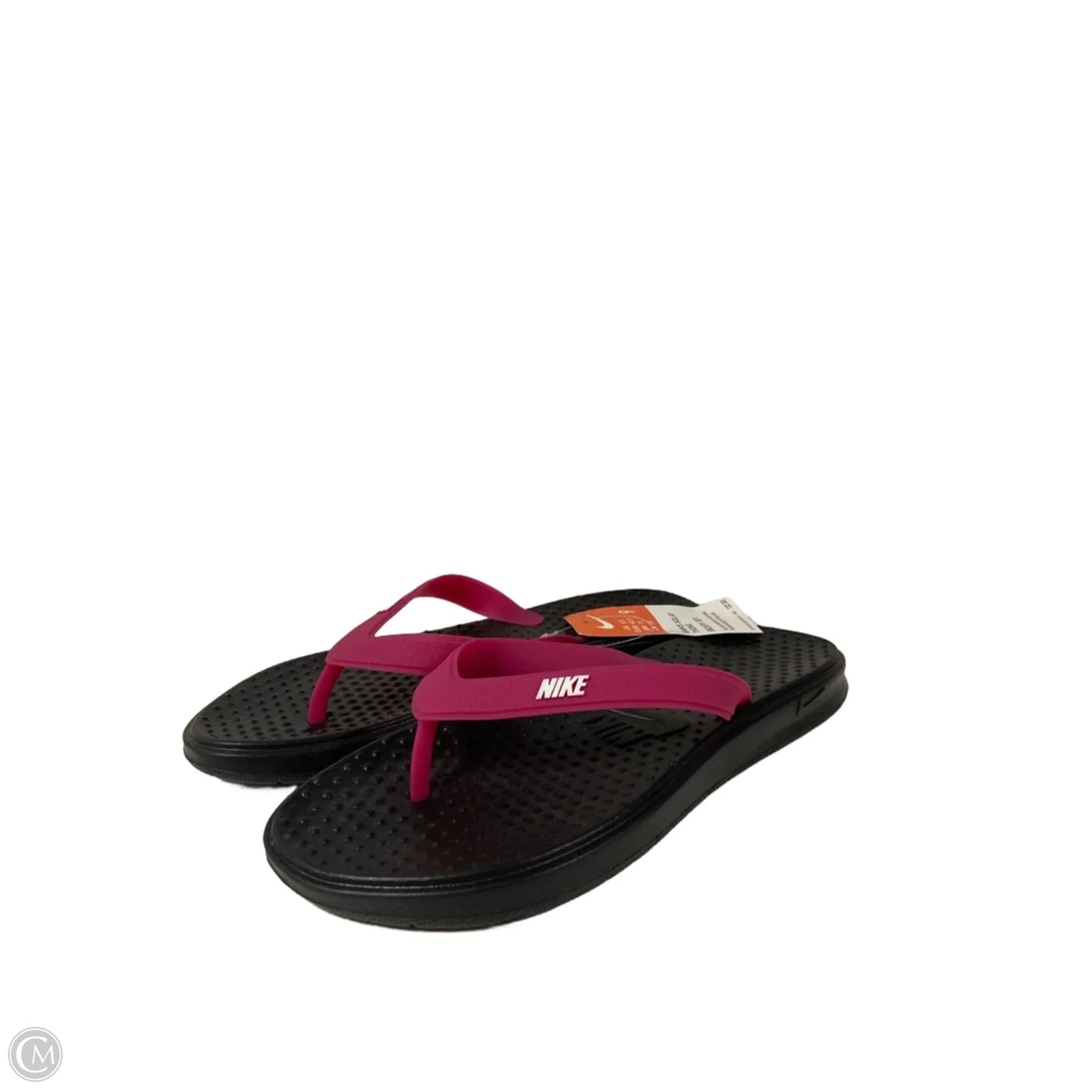 Sandals Flip Flops By Nike In Black, Size: 9