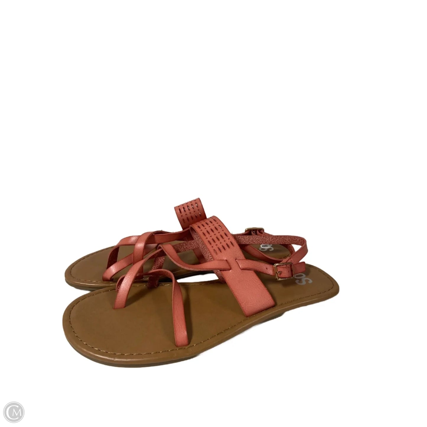 Sandals Flats By So In Pink, Size: 9