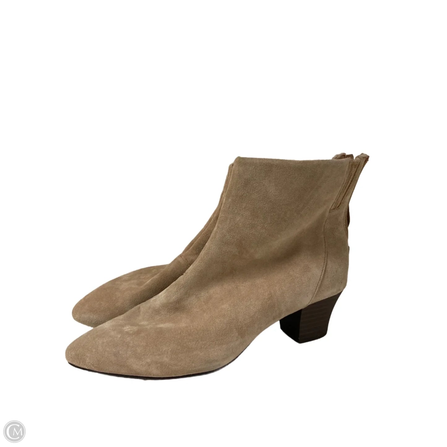 Boots Ankle Heels By Clarks In Beige, Size: 9