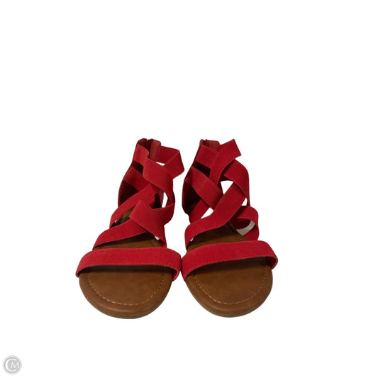 Sandals Flats By Dream Pairs In Red, Size: 9