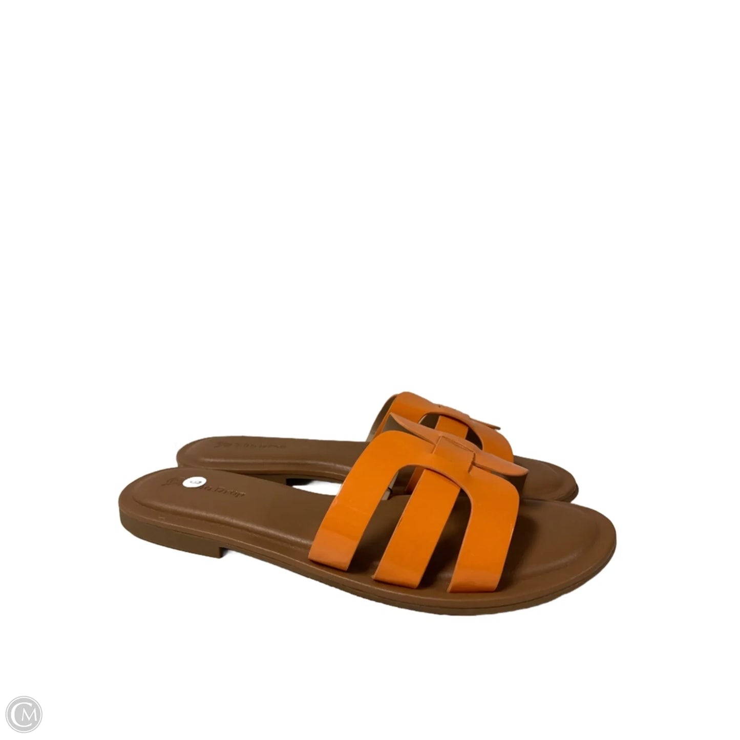 Sandals Flats By The Drop In Orange, Size: 9