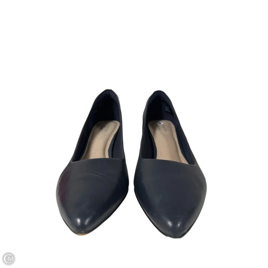 Shoes Heels Block By Clarks In Navy, Size: 9