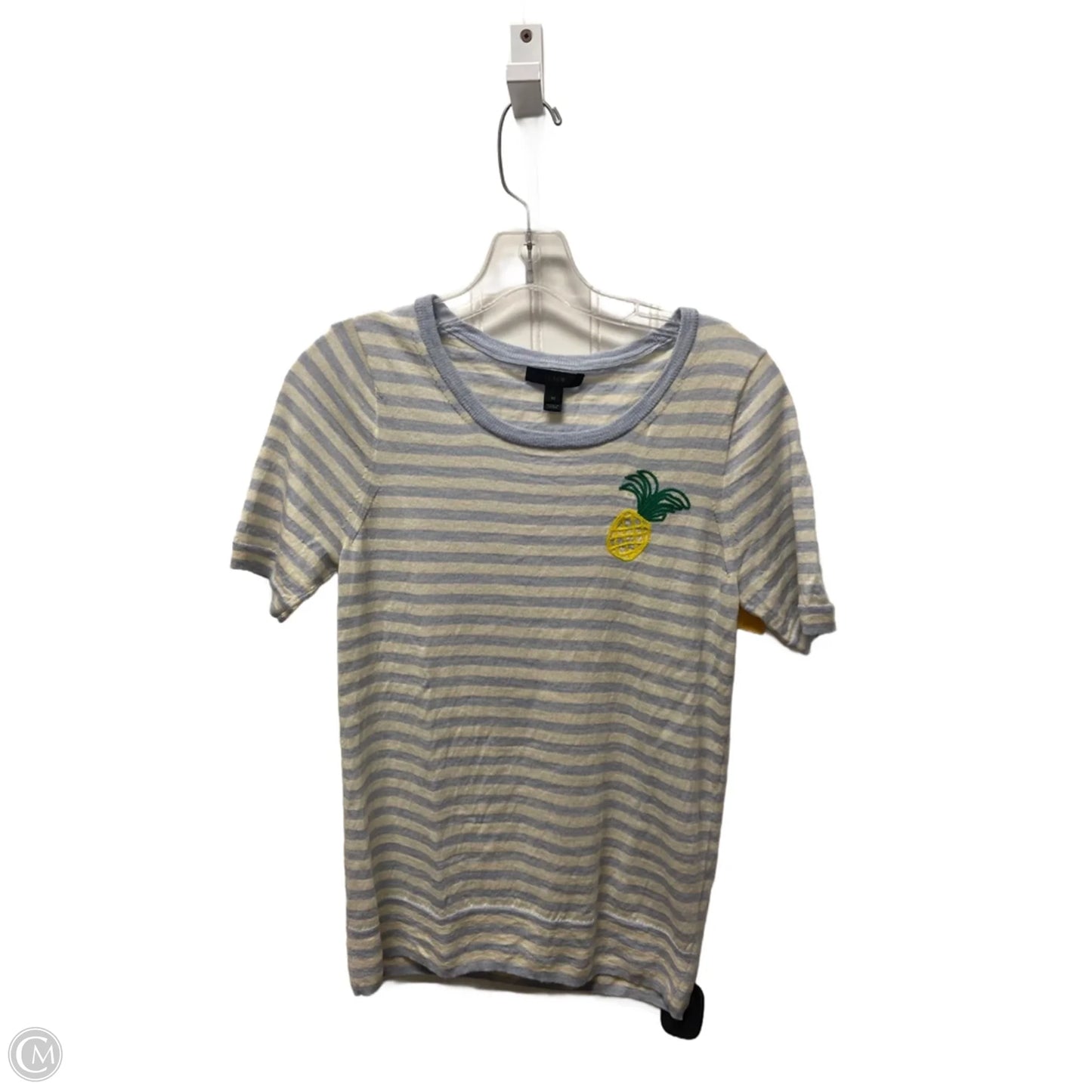 Top Short Sleeve By J. Crew In Striped Pattern, Size: M