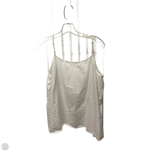 Top Sleeveless By Ann Taylor In White, Size: Xl