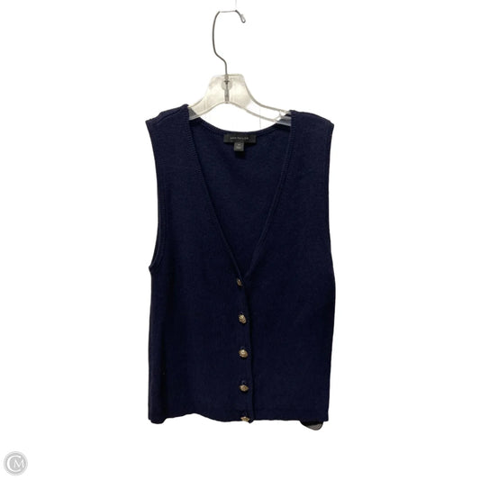 Top Sleeveless By Ann Taylor In Navy, Size: Xs