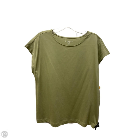 Top Short Sleeve By Loft In Green, Size: S