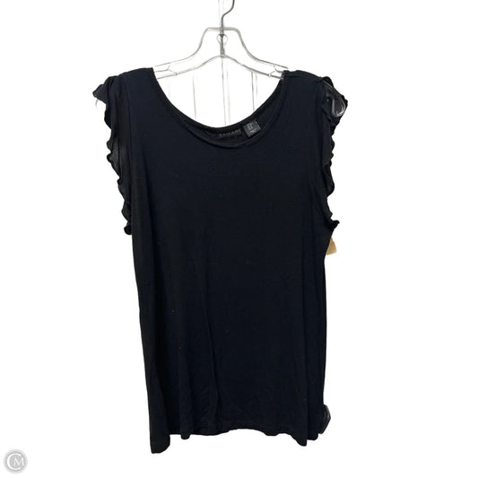 Top Sleeveless By Tahari In Black, Size: M