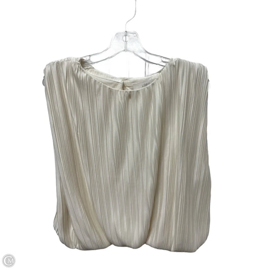 Top Sleeveless By Loft In Cream, Size: S