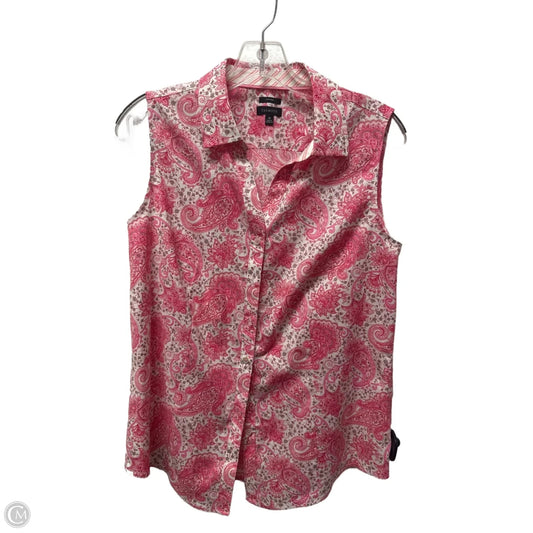 Top Sleeveless By Talbots In Paisley Print, Size: M