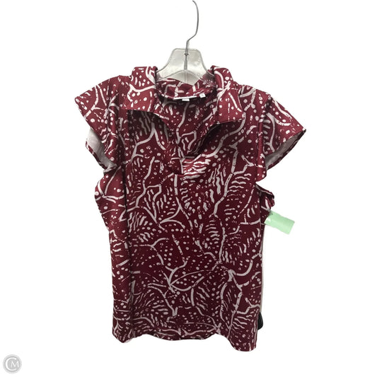 Top Sleeveless By Chicos In Red, Size: L