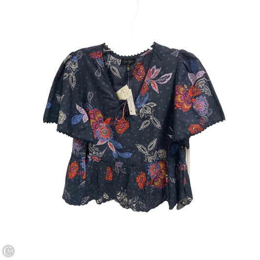Top Short Sleeve By Jessica Simpson In Blue, Size: M