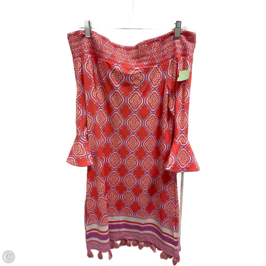 Dress Casual Midi By Cabana Life In Pink, Size: L