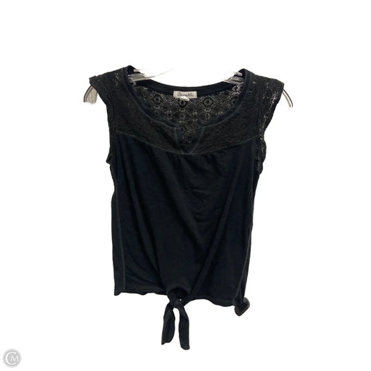 Top Sleeveless By Aeropostale In Black, Size: Xs