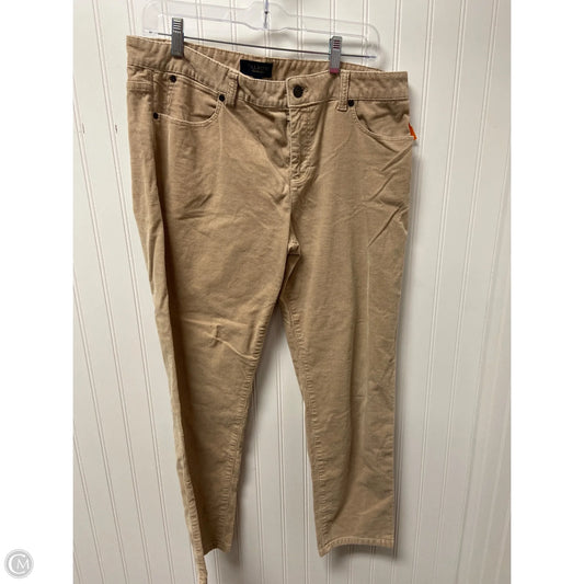 Pants Corduroy By Talbots In Beige, Size: 14