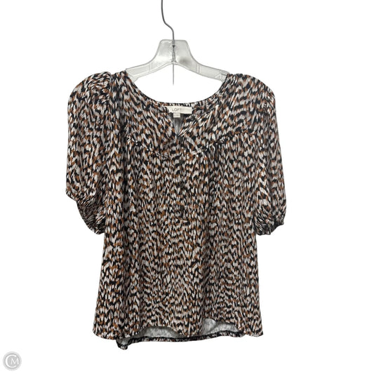 Top Sleeveless By Loft In Blue & Orange, Size: L