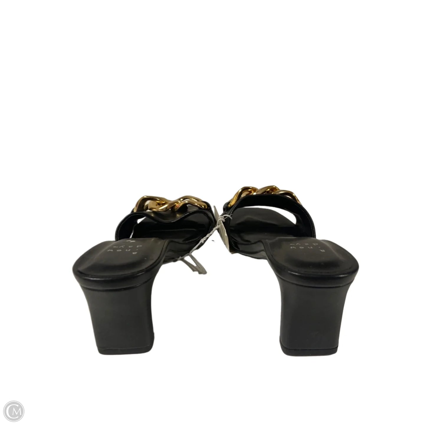 Sandals Heels Kitten By A New Day In Black, Size: 7