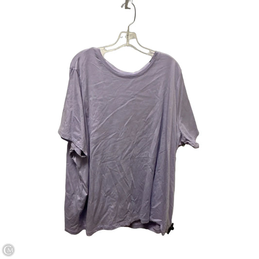 Top Short Sleeve By Lands End In Purple, Size: 3x
