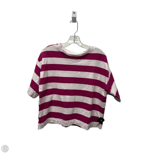 Top Short Sleeve By Loft In Striped Pattern, Size: S