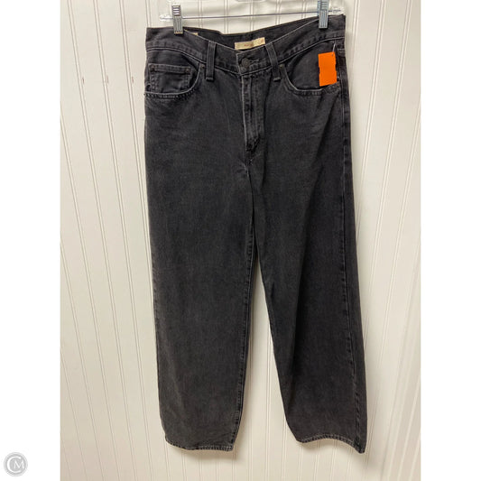 Jeans Wide Leg By Levis In Black, Size: 4
