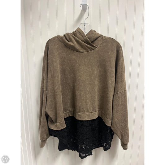 Sweatshirt Hoodie By Cmc In Brown, Size: S