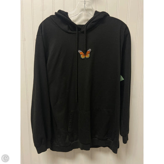 Sweatshirt Hoodie By Clothes Mentor In Black, Size: M