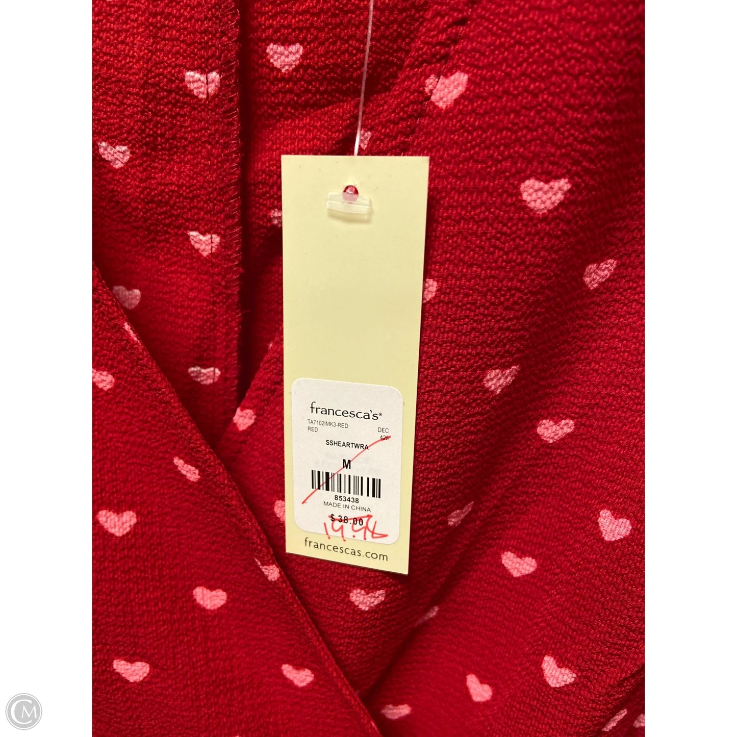Top Short Sleeve By Mi Ami In Red, Size: M