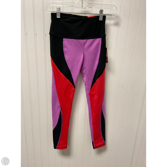Athletic Leggings By Dsg Outerwear In Black & Purple, Size: Xxs