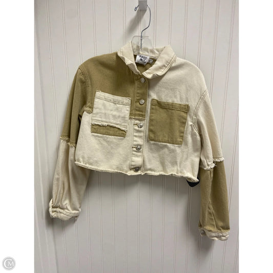 Jacket Denim By Cmc In Beige, Size: S