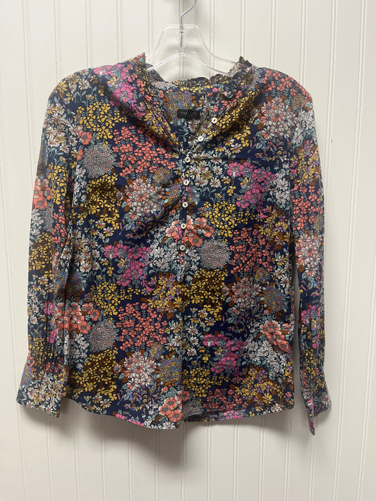 Top Long Sleeve By Talbots In Blue, Size: Xs