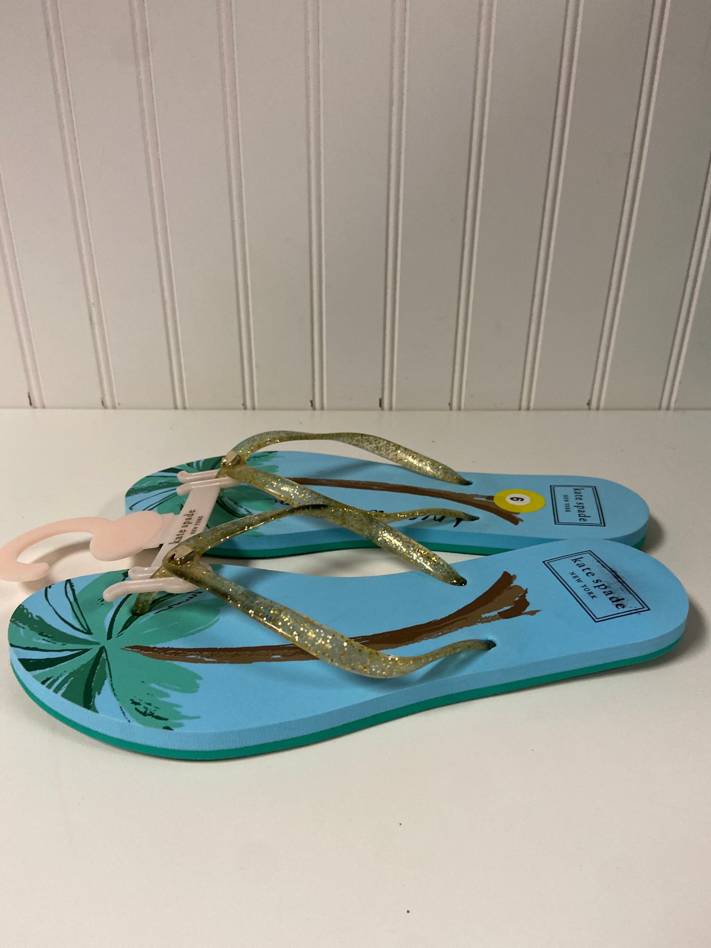 Sandals Designer By Kate Spade In Blue, Size: 9