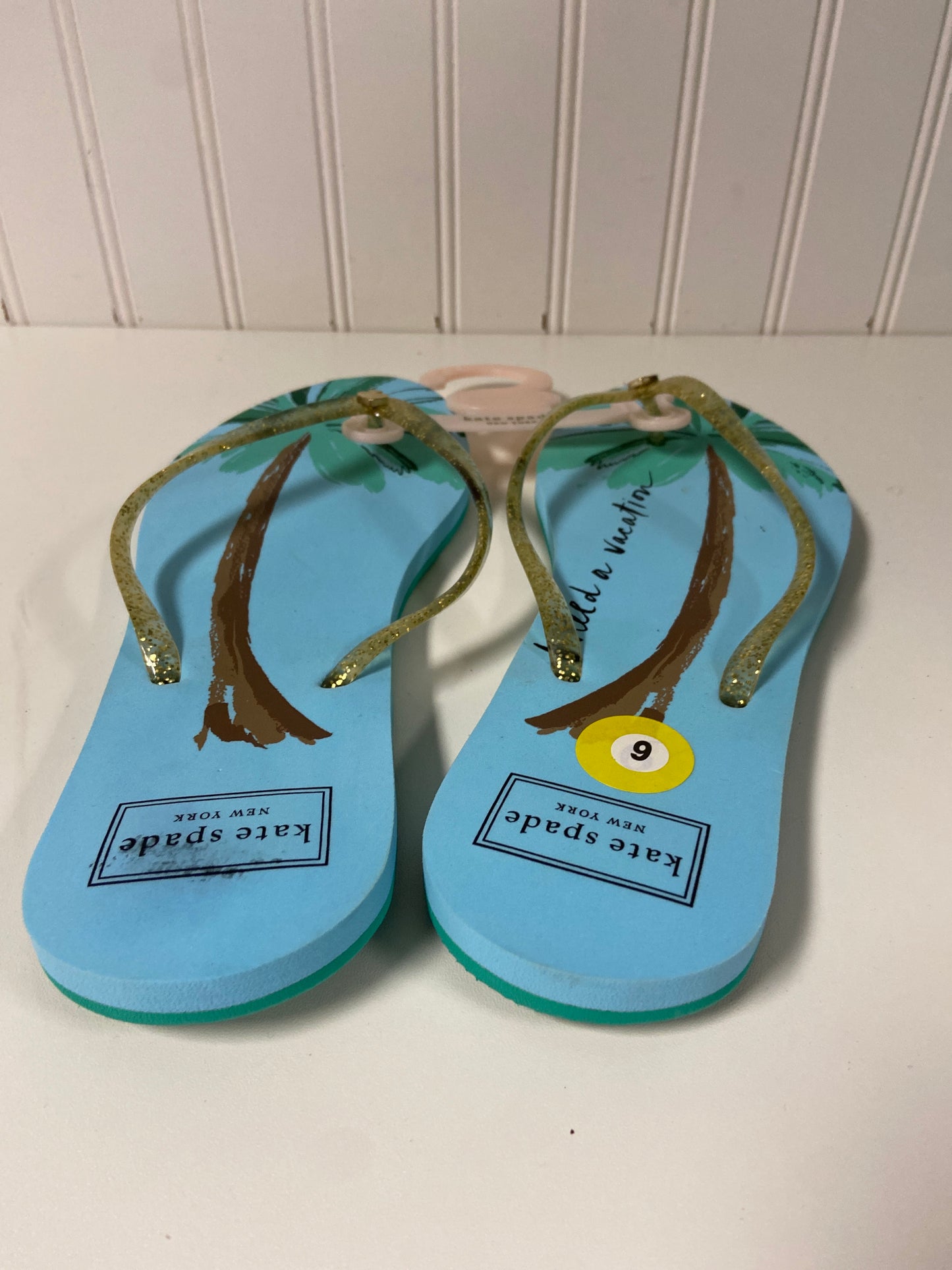 Sandals Designer By Kate Spade In Blue, Size: 9