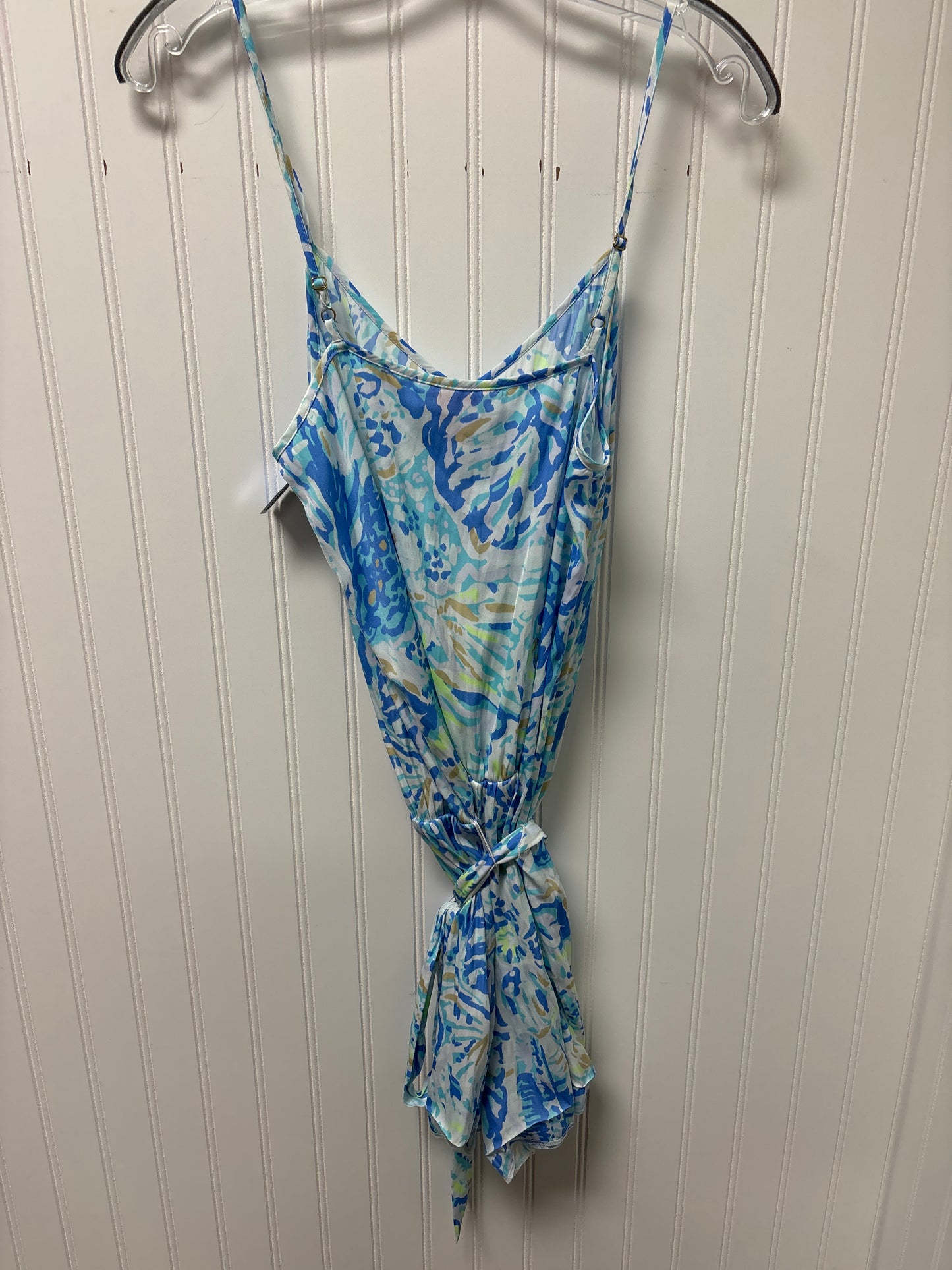 Romper Designer By Lilly Pulitzer In Blue & Green, Size: S