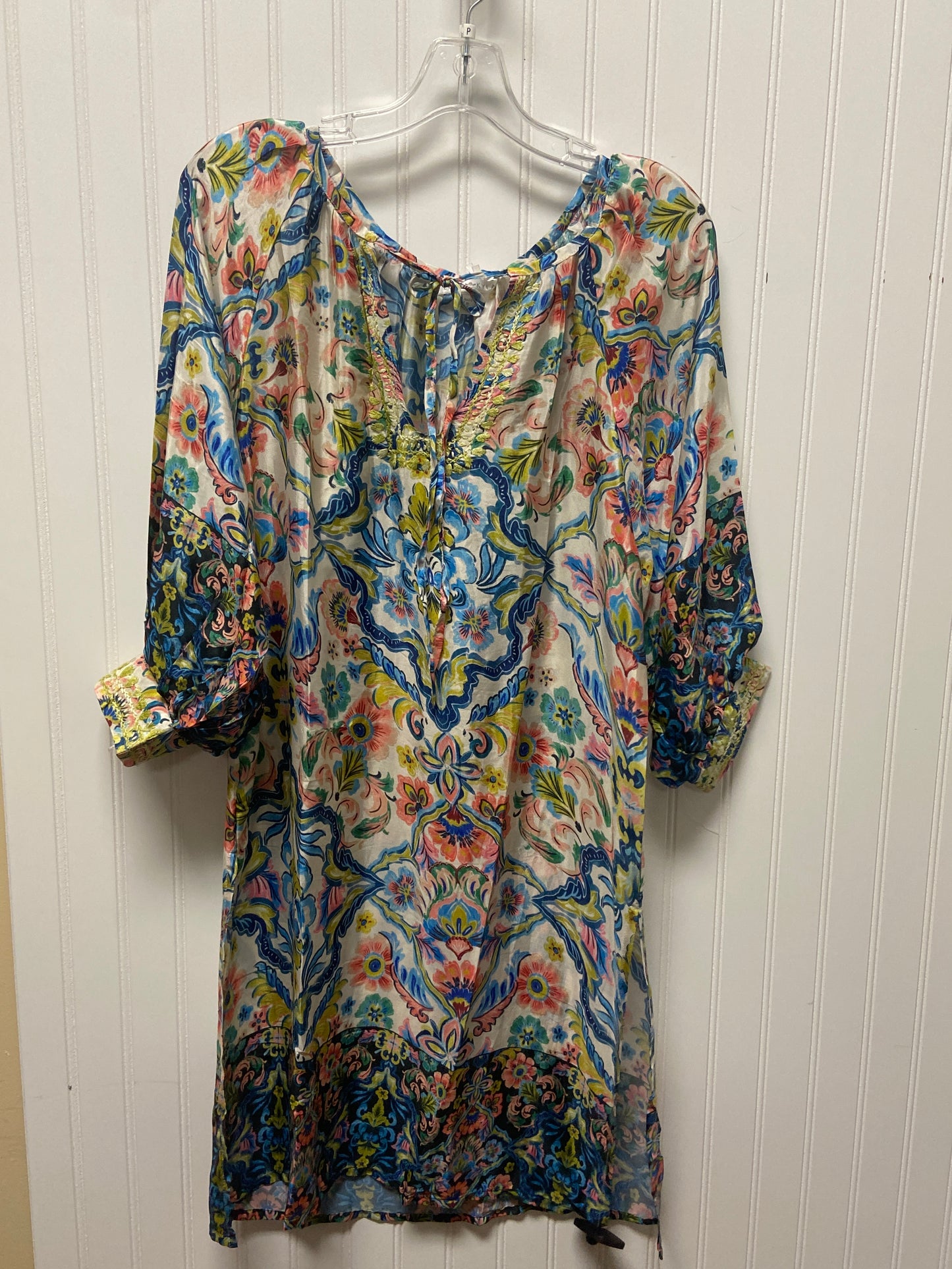 Dress Casual Midi By Clothes Mentor In Multi-colored, Size: S